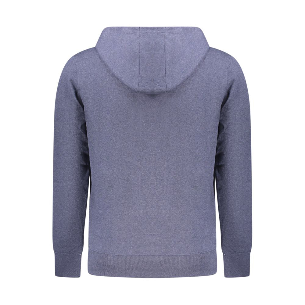 Accademia Militare Blue Cotton Men's Hooded Sweater