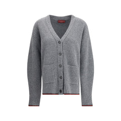 Gucci Gray Wool Cardigan