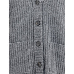 Gucci Gray Wool Cardigan