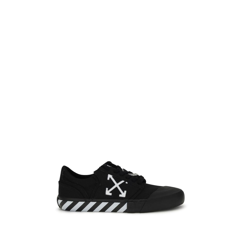 Off-White Black Calf Leather Bos Taurus Low Top Sneakers