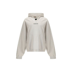 Balenciaga White Cotton Sweatshirt