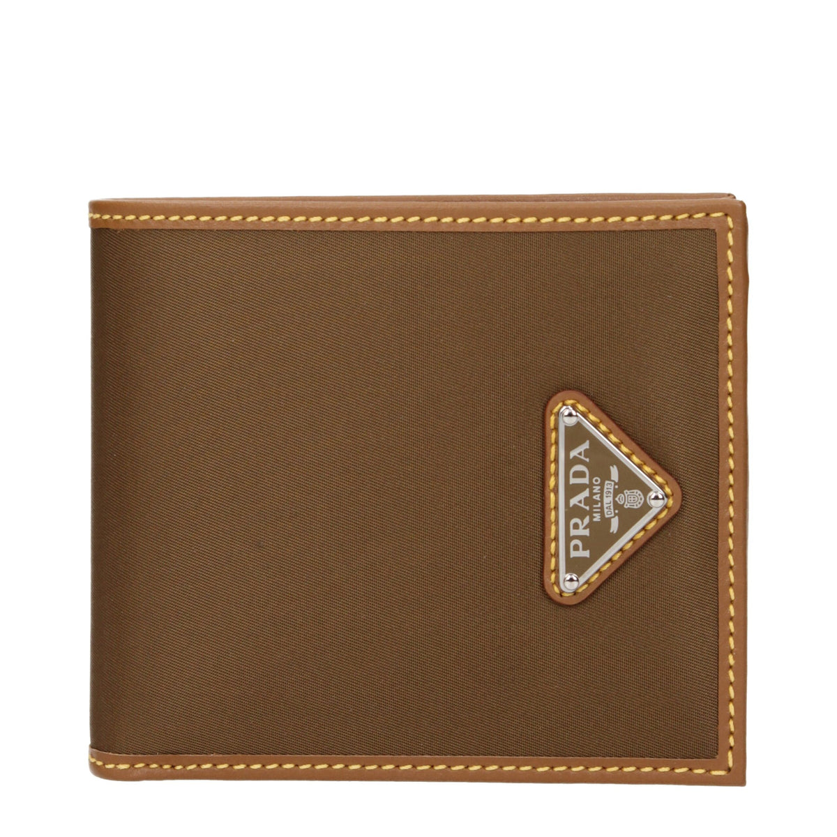 Prada Brown Fabric Wallet