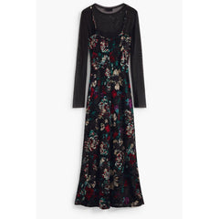 Desigual Black Polyester Dress