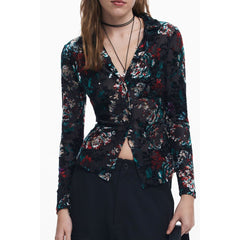 Desigual Black Polyester Shirt