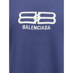 Balenciaga Blue Wool Sweatshirt