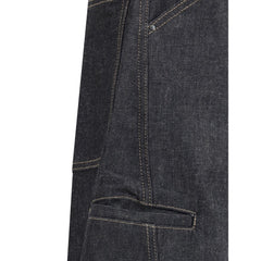Lemaire Blue Cotton Straight-Leg Jeans