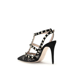Valentino Garavani Black Polyamide Platform Pumps