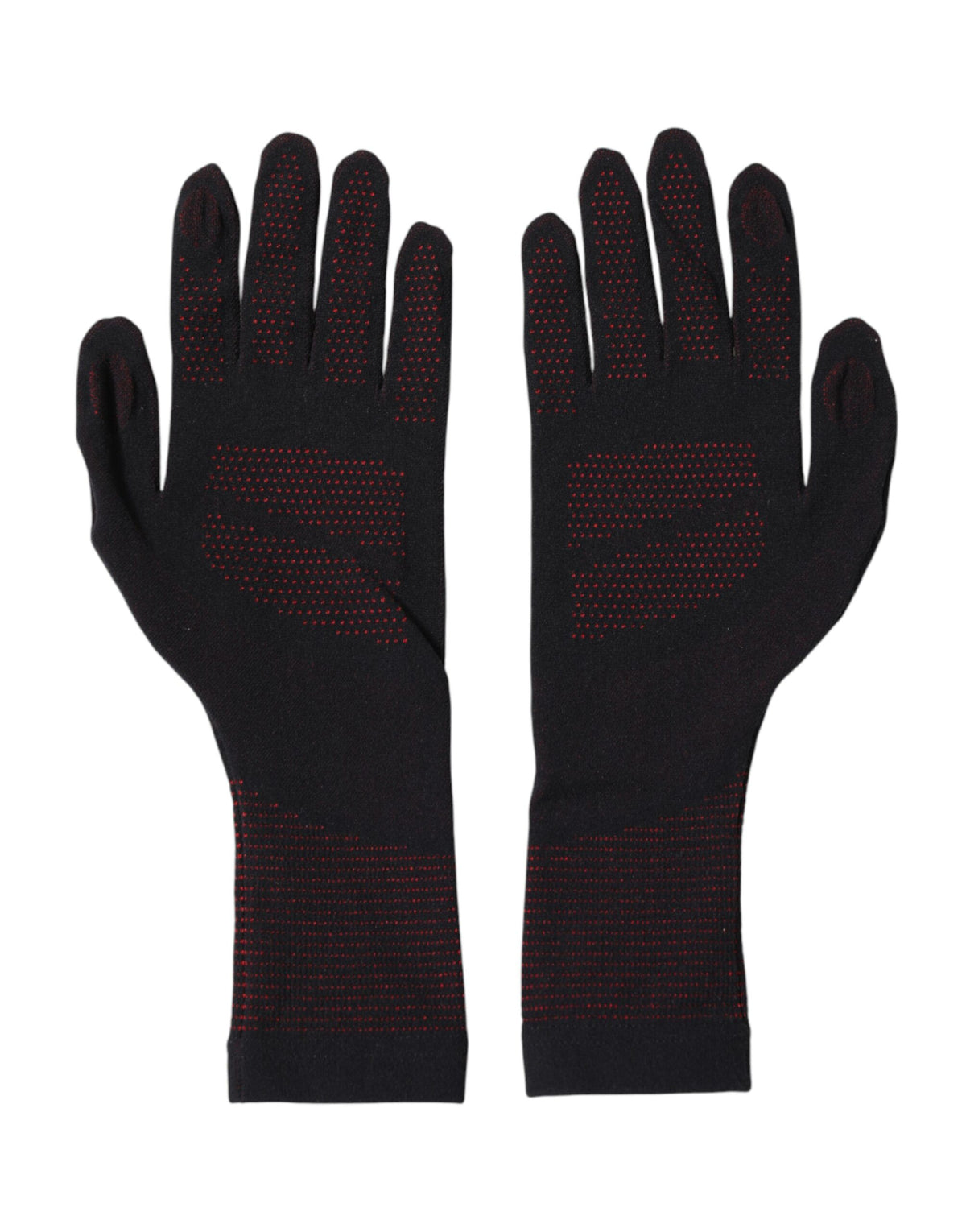 Dolce & Gabbana Black DG Logo Cotton Hands Mitten Men Gloves