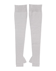 Dolce & Gabbana Gray Virgin Wool Knitted Fingerless Men Gloves