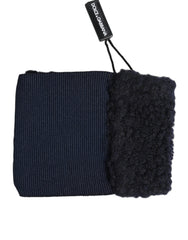 Dolce & Gabbana Black Polyester Logo Plaque Men One Size Wristband