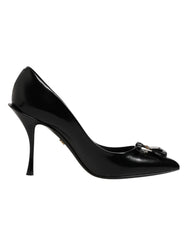 Dolce & Gabbana Black Bag Embellished Heels Pumps Shoes