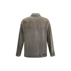 Fendi Gray Denim Shirt