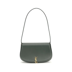 Saint Laurent Green Calf Leather Bos Taurus Shoulder Bag
