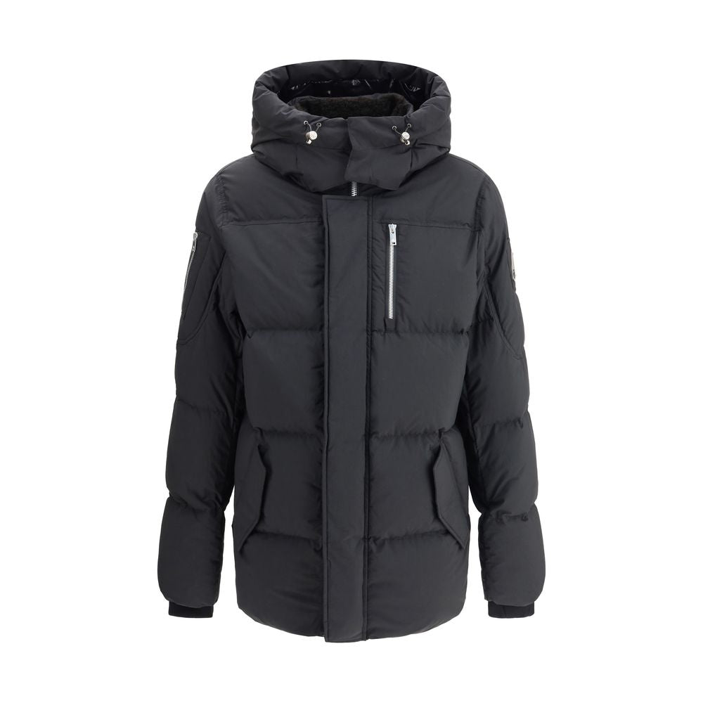Moose Knuckles Black Nylon Coat