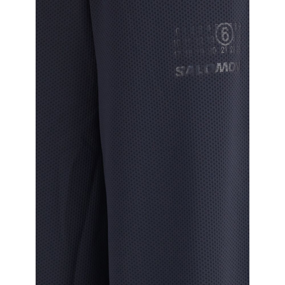 MM6 Black Polyester Athletic Pants