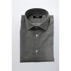 Baldinini Trend Blue Cotton Men Shirt
