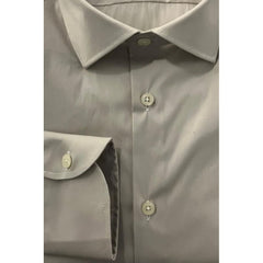 Baldinini Trend Beige Cotton Men Shirt