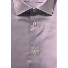 Baldinini Trend Purple Cotton Men Shirt