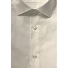 Baldinini Trend White Cotton Men Shirt