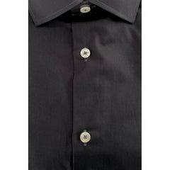 Baldinini Trend Gray Cotton Men Shirt