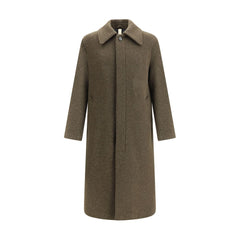 Sunflower Green Fleece Wool Coat