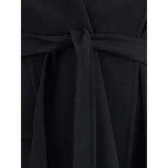 Tom Ford Black Fleece Wool Coat