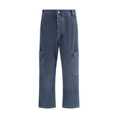Jacquemus Blue Cotton Jeans Denim