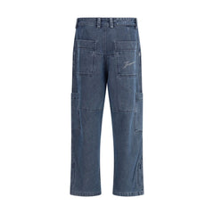 Jacquemus Blue Cotton Jeans Denim