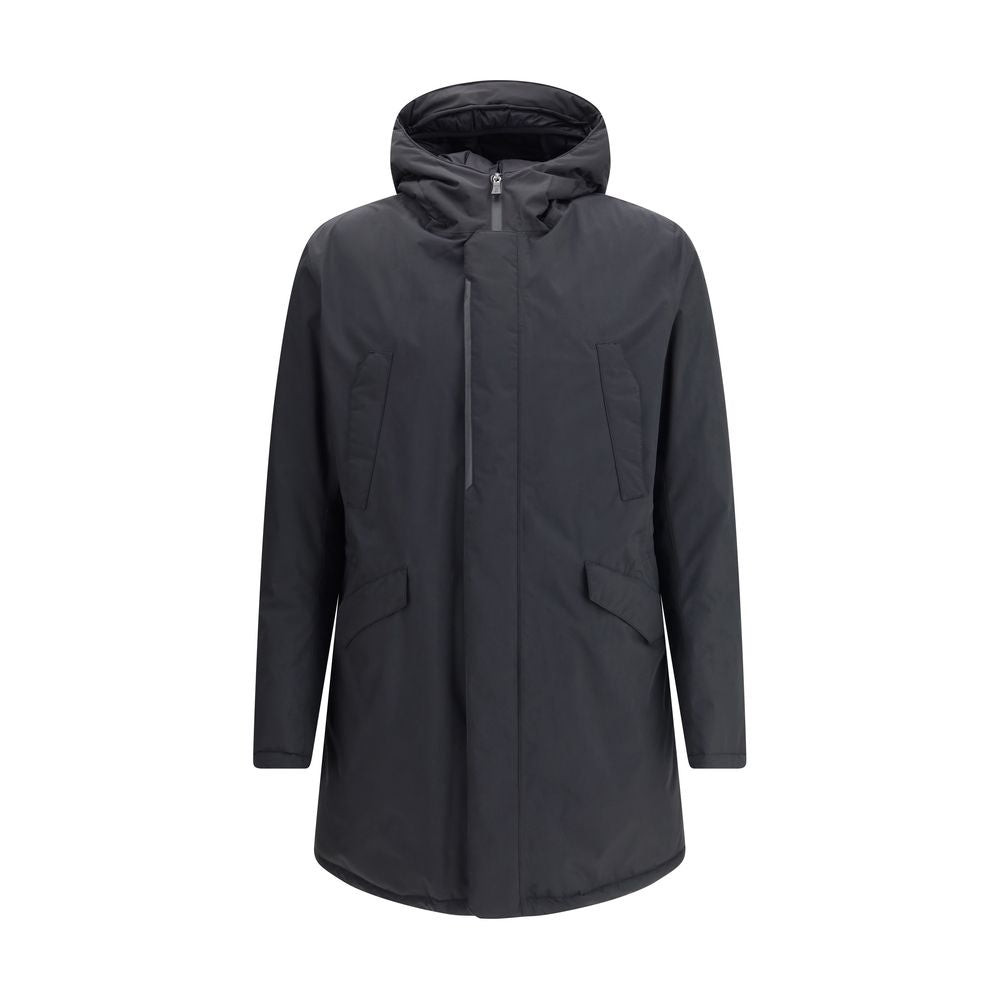 Herno Black Polyester Parka