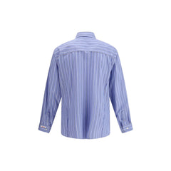 Margiela Blue Cotton Pattern Shirt
