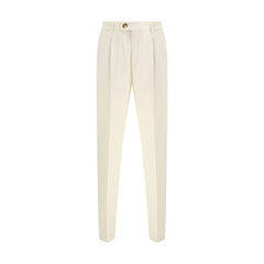 Brunello Cucinelli Cream Cotton Casual Pants