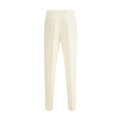 Brunello Cucinelli Cream Cotton Casual Pants