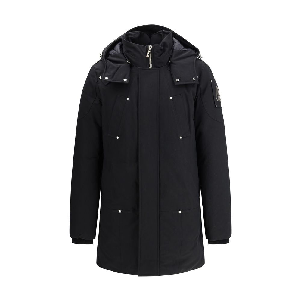 Moose Knuckles Black Cotton Parka