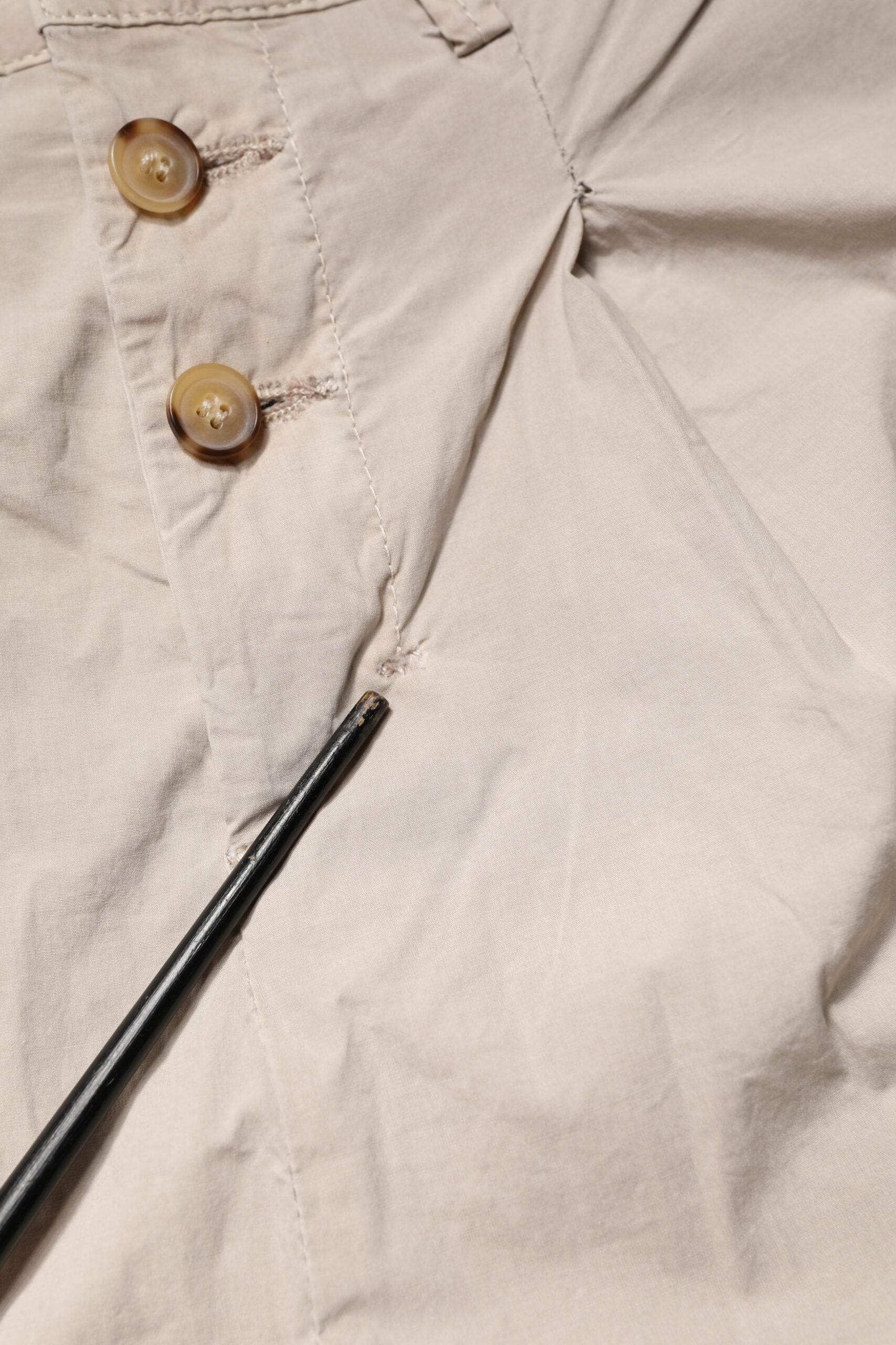 Daniele Alessandrini Beige Cotton Stretch Slim Fit Denim Jeans