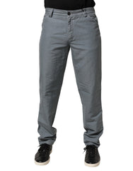 Master Coat Gray Cotton Regular Fit Men Denim Trouser Jeans
