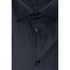 Baldinini Trend Black Cotton Men Shirt