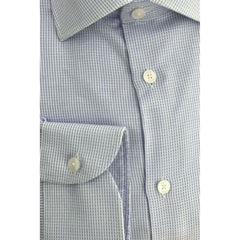 Baldinini Trend Light Blue Cotton Men Shirt