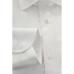Baldinini Trend White Cotton Men's Shirt