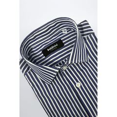 Baldinini Trend Blue Cotton Men Shirt