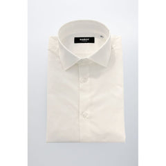 Baldinini Trend White Cotton Men Shirt