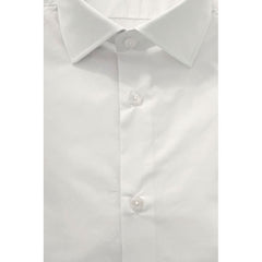 Baldinini Trend White Cotton Men Shirt