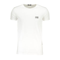 Cavalli Class Bianco Cotton Men T-Shirt
