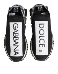 Dolce & Gabbana Black Slip On Sorrento Men Sneakers Shoes