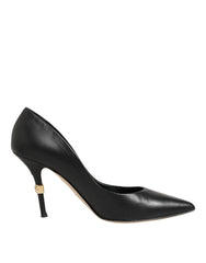 Dolce & Gabbana Black Patent Leather High Heels Pumps Shoes