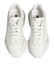Dolce & Gabbana White Leather Daymaster Low Top Sneakers Shoes