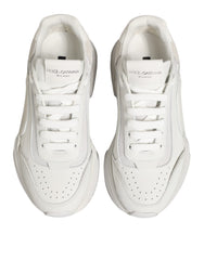Dolce & Gabbana White Leather Daymaster Low Top Sneakers Shoes