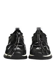 Dolce & Gabbana Black Mesh Sorrento Trekking Sneakers Shoes