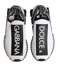 Dolce & Gabbana White Logo Low Top Sorrento Sneakers Shoes