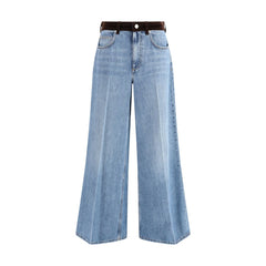 Marni Light Blue Cotton High-Waisted Jean