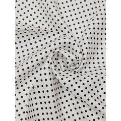 Tom Ford Black And White Silk Pocket Square